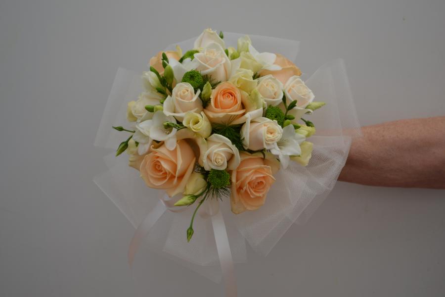 Bouquet tulle roses